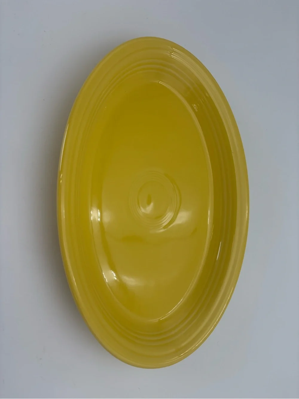 Fiesta by Homer Laughlin Bright Yellow Oval Serving Platter - 13.5”